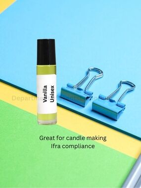 Vanilla 1/3 Oz Unisex Fragrance Roll-On Candle making Oil